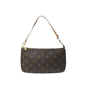 LOUIS VUITTON Monogram Accessory Pouch Pochette Accessoires Brown